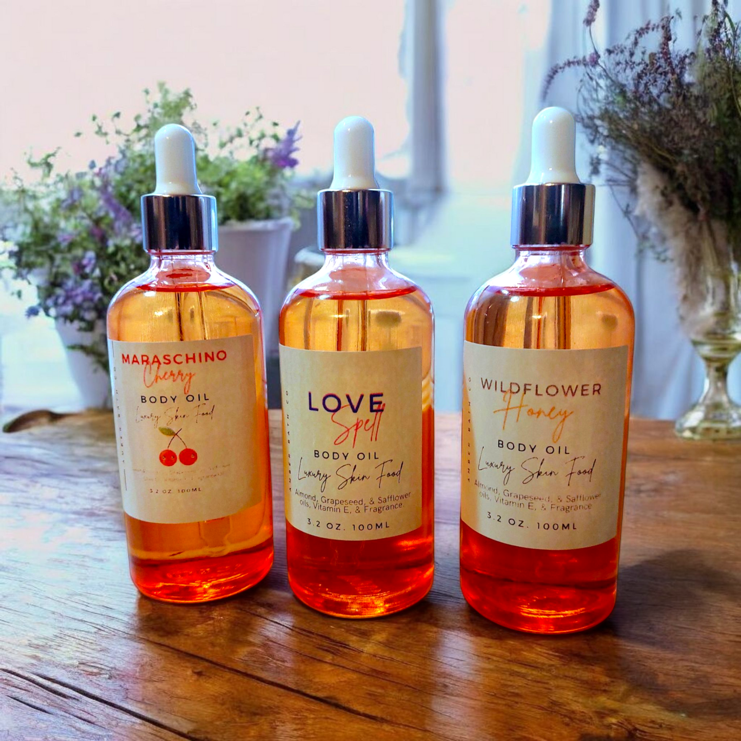 Scented Body Oil - 50 Scent Options