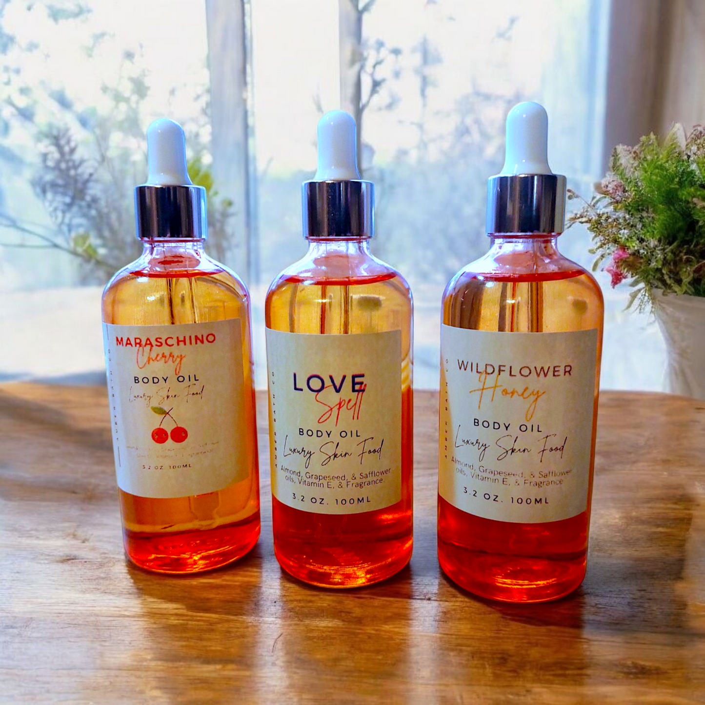 Scented Body Oil - 50 Scent Options