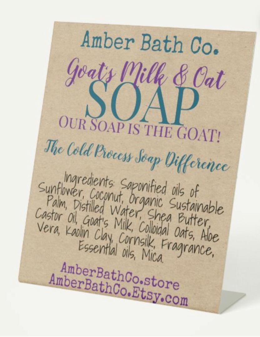 Fall Scents Goat's Milk & Oats Soap - Amber Bath Co.