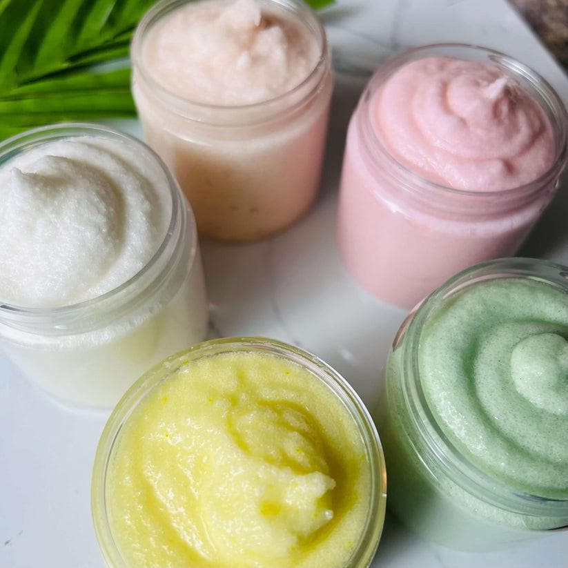 Goat's Milk Foaming Sugar Scrub - Amber Bath Co.