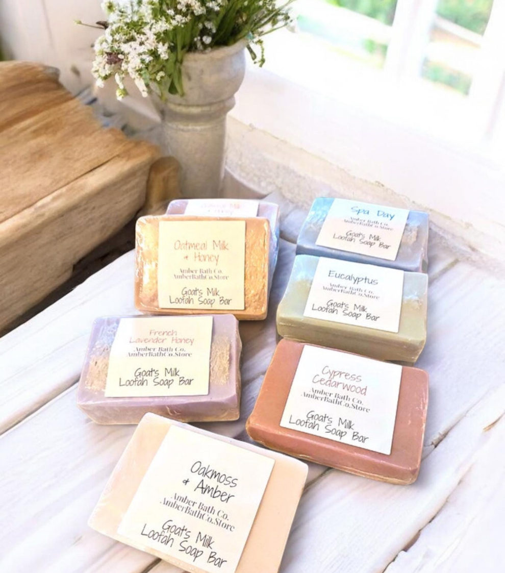 Loofah Goat's Milk Soap