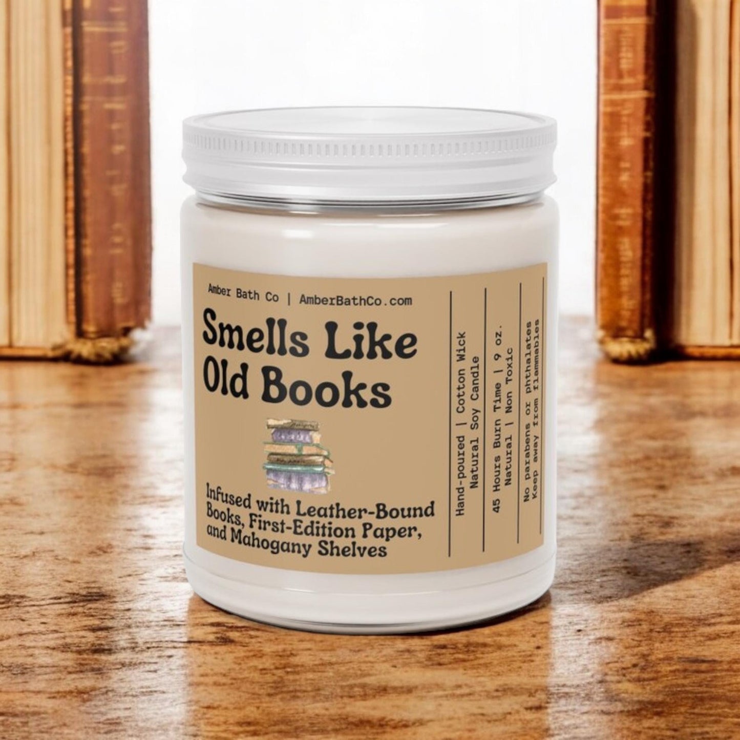 Smells Like Old Books Candle - Amber Bath Co.
