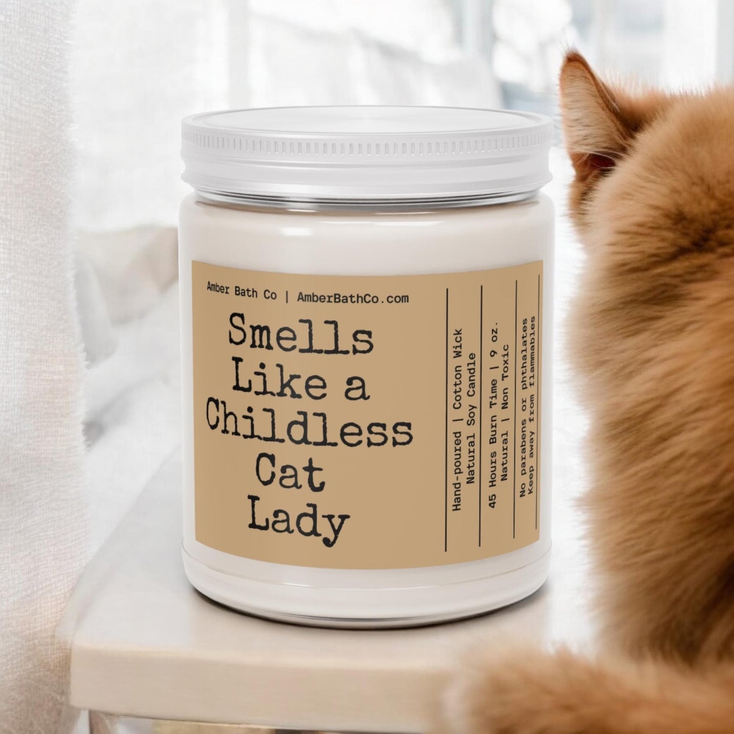 Childless Cat Lady Candle - Amber Bath Co.