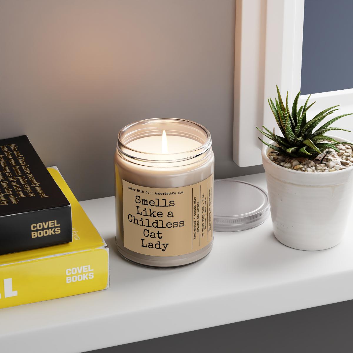 Childless Cat Lady Candle - Amber Bath Co.