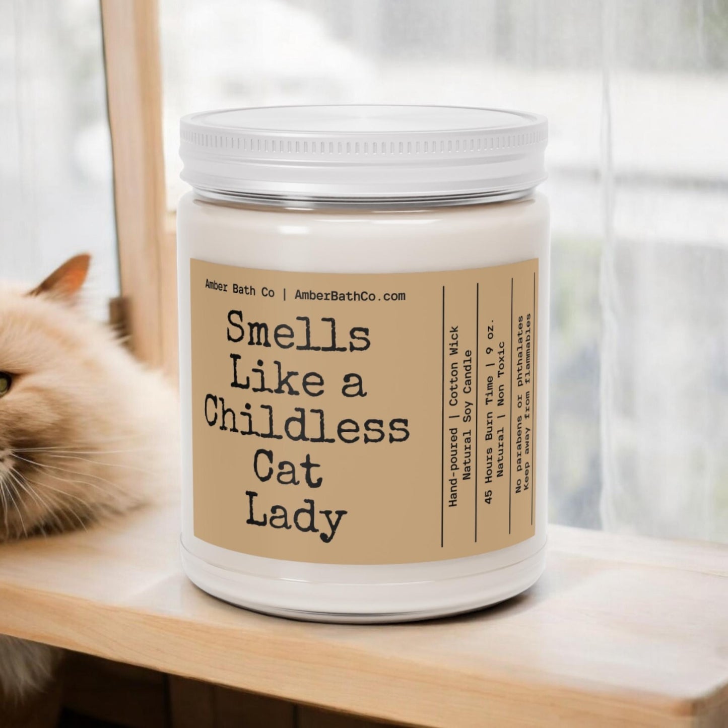 Childless Cat Lady Candle - Amber Bath Co.