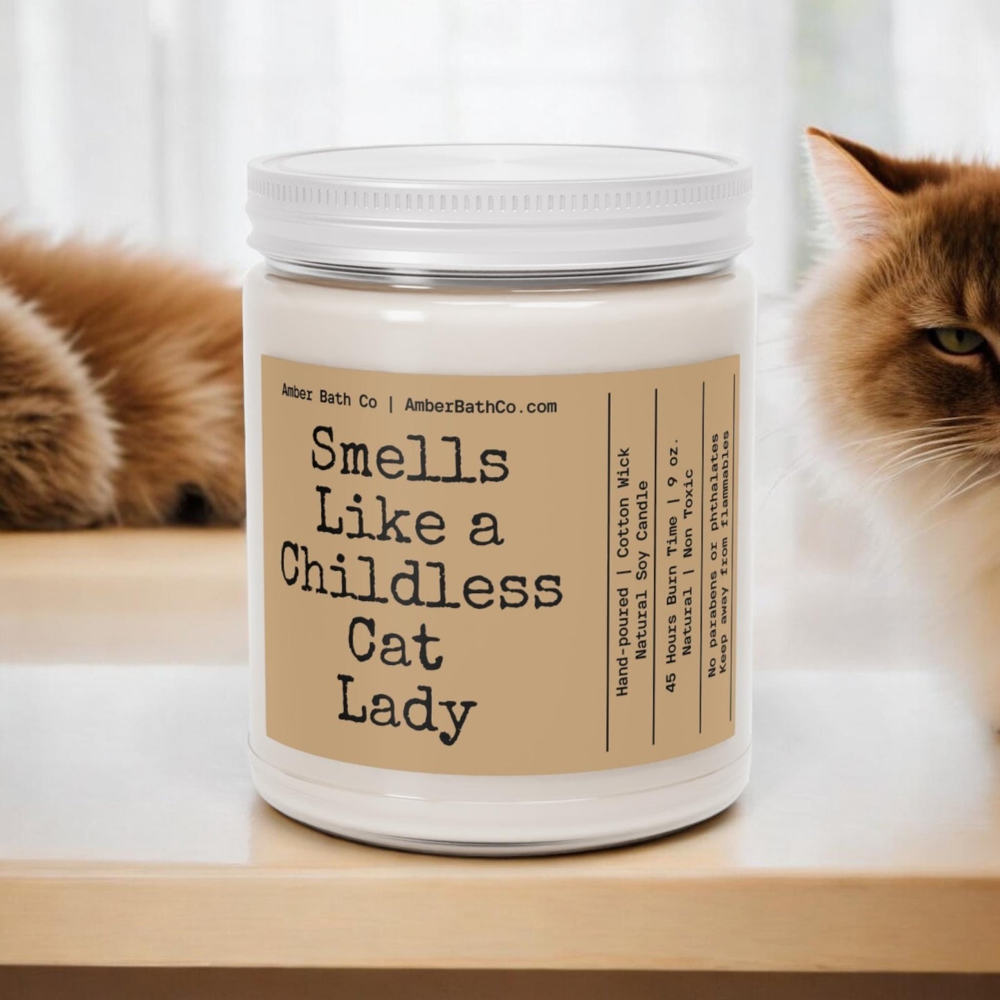 Childless Cat Lady Candle - Amber Bath Co.