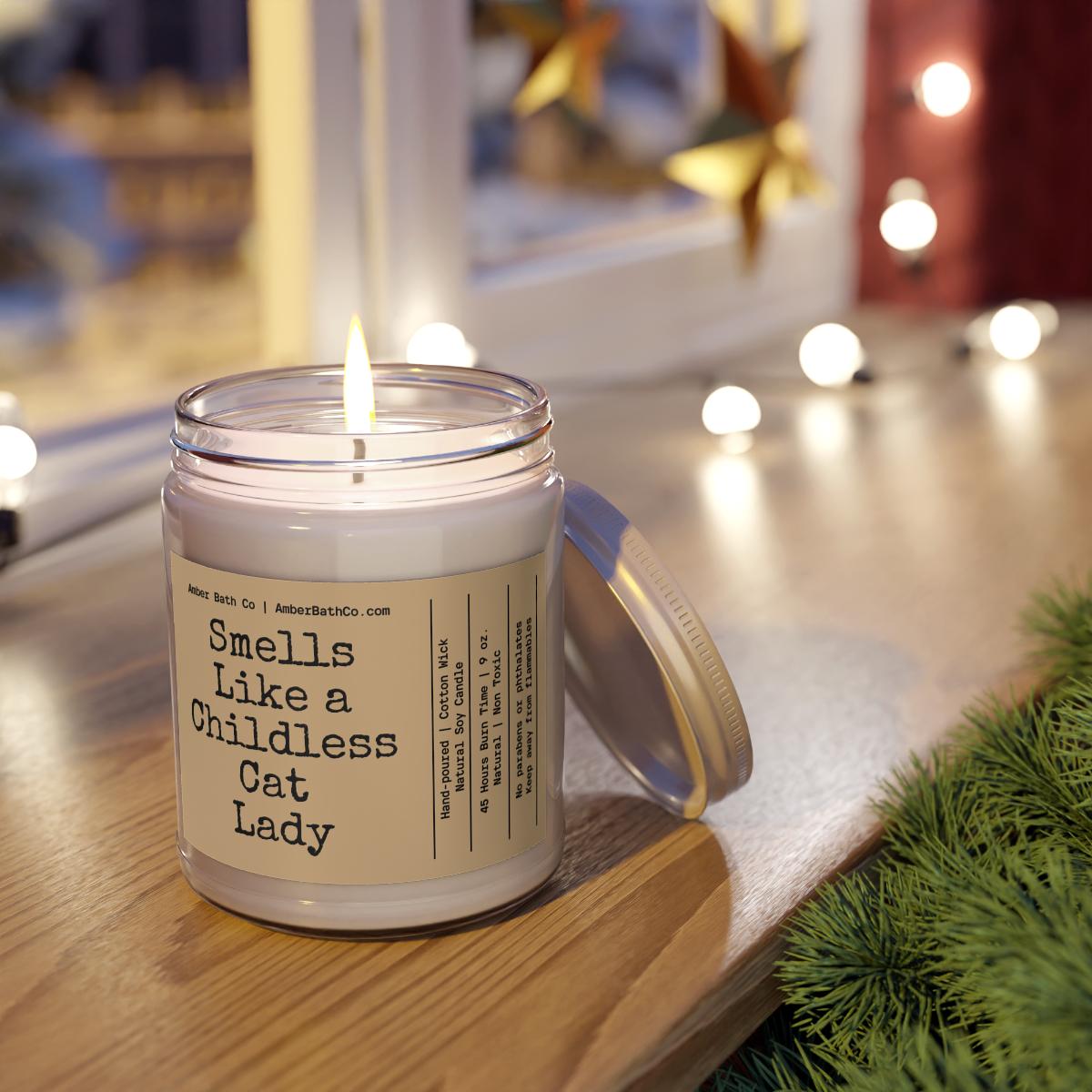 Childless Cat Lady Candle - Amber Bath Co.