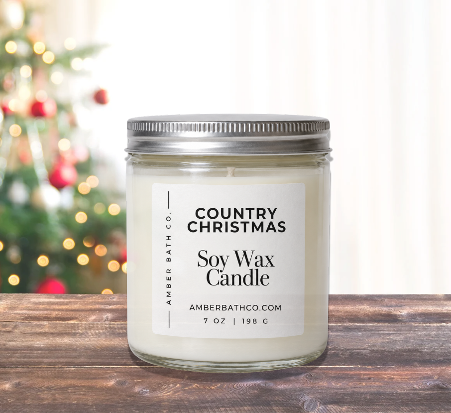 Country Christmas Soy Candle | 7 oz.