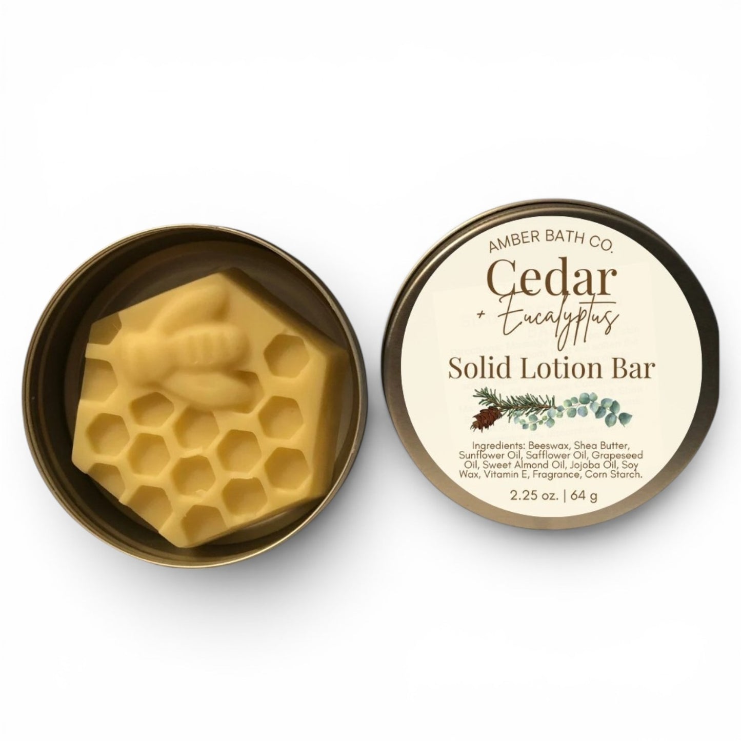 Cedar + Eucalyptus Solid Lotion Bar | 2.25 oz.