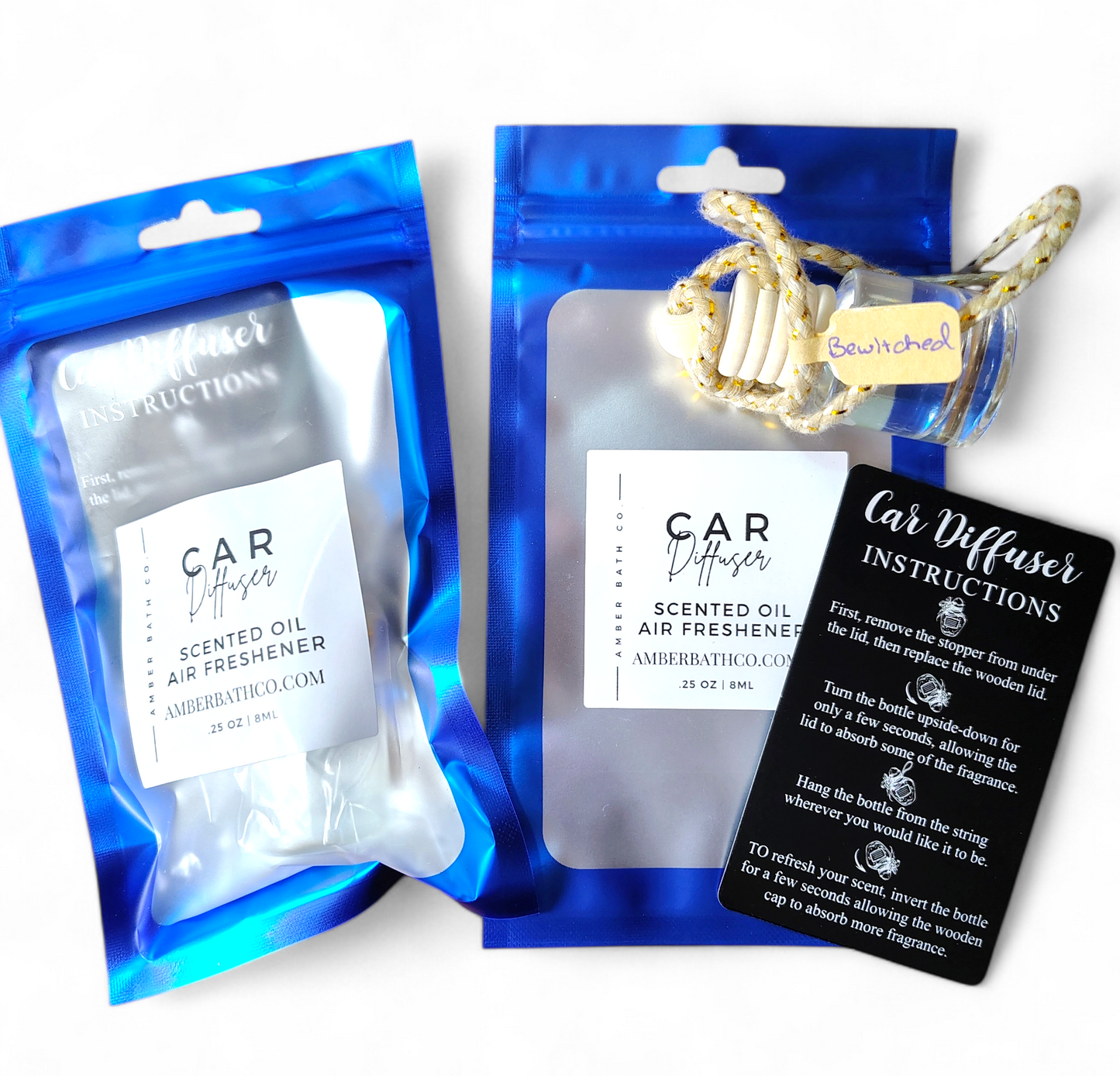 Car Air Freshener | Hanging Fragrance Diffuser | Choice of Scent