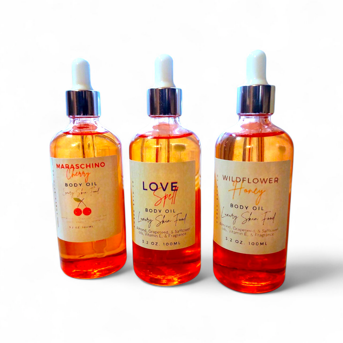 Scented Body Oil - 50 Scent Options