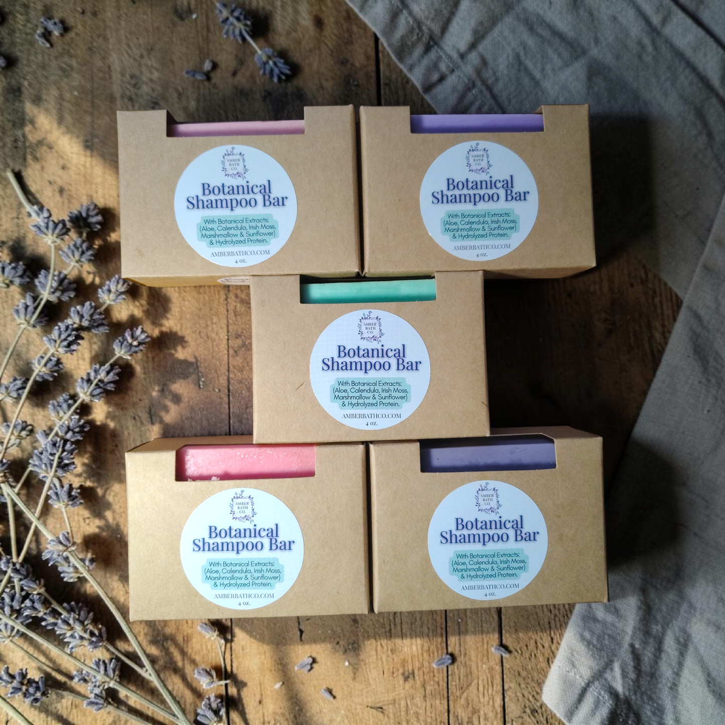 Shampoo Bars | Botanical Extracts | 4 oz. | Choice of Scent