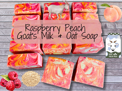 Amber Bath Co Raspberry Peach Soap Loaf graphic