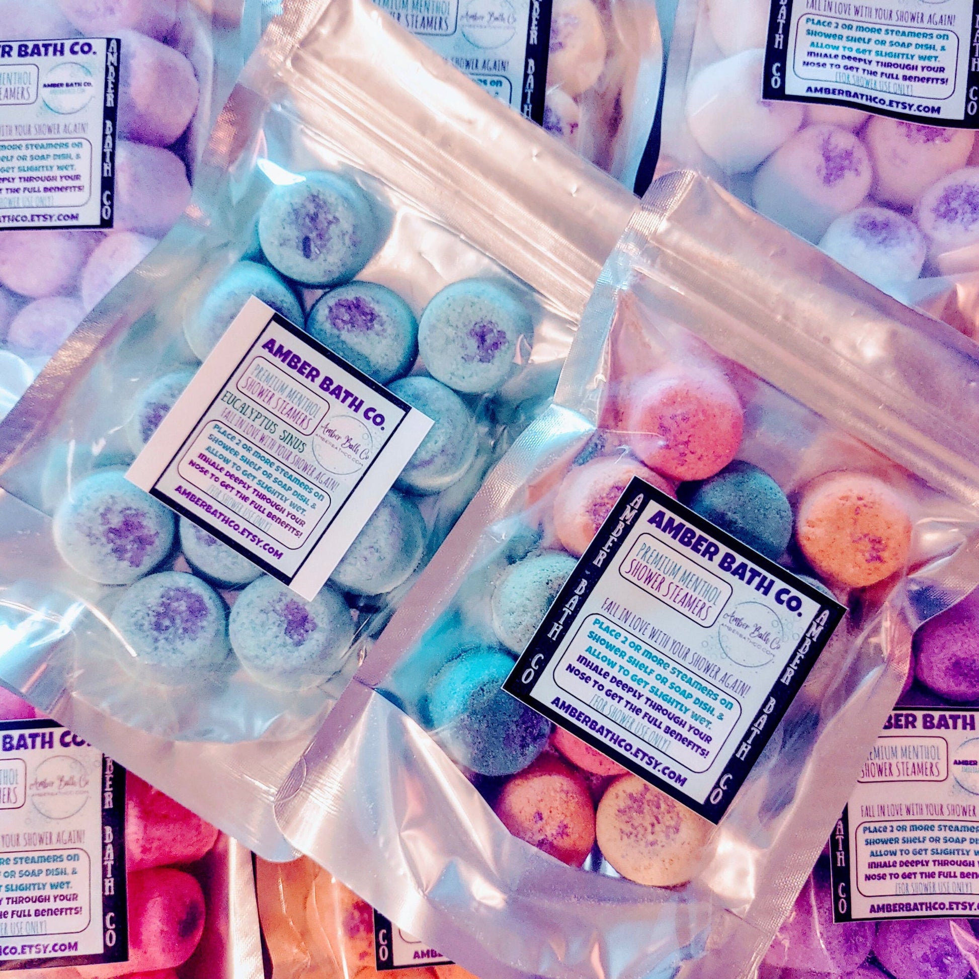 Menthol Shower Steamers - Amber Bath Co.