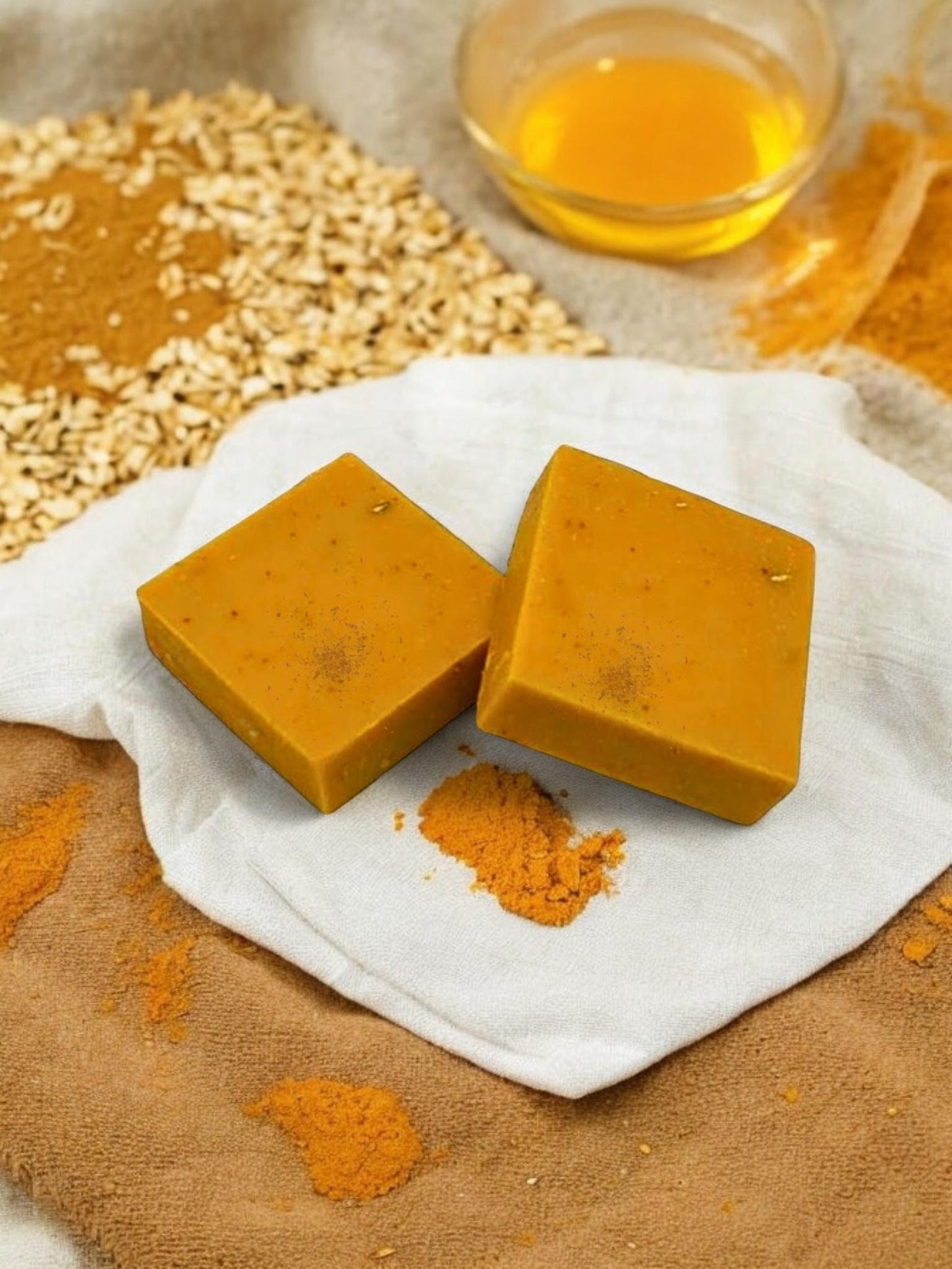 Goat's Milk Turmeric Orange Honey Soap