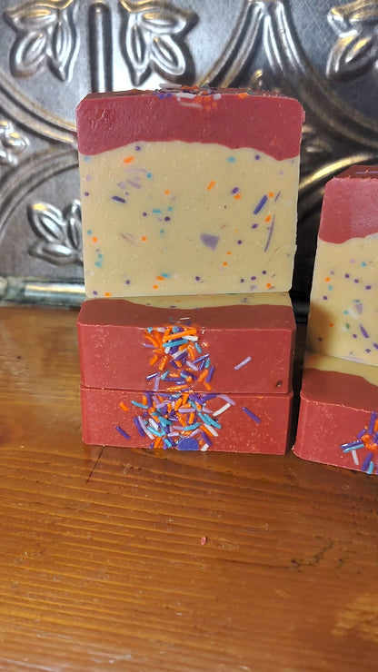 Cherry Confetti Cheesecake | Goat's Milk + Tallow Soap