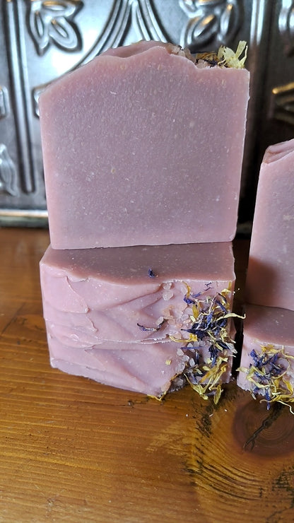 Pink Petal Chamomile | Goat's Milk + Rose Clay Soap