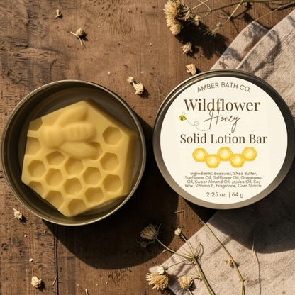 Wildflower Honey Solid Lotion Bar | 2.25 oz.