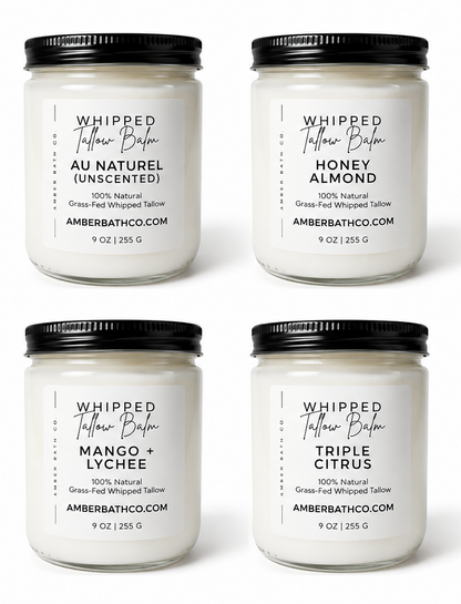 Whipped Grass-Fed Tallow Balm | 9 oz. | Choice of Scent