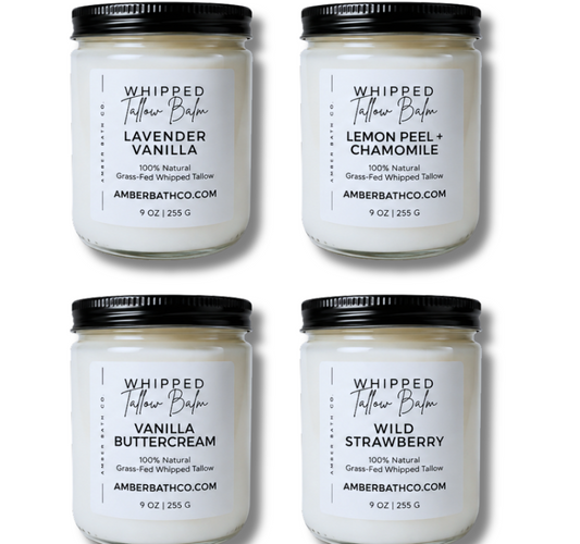 Whipped Grass-Fed Tallow Balm | 9 oz. | Choice of Scent