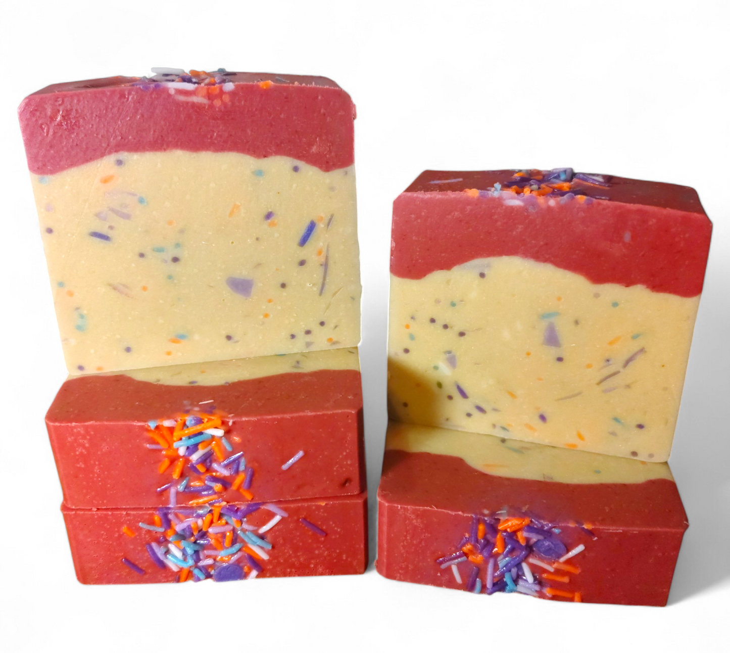 Cherry Confetti Cheesecake | Goat's Milk + Tallow Soap