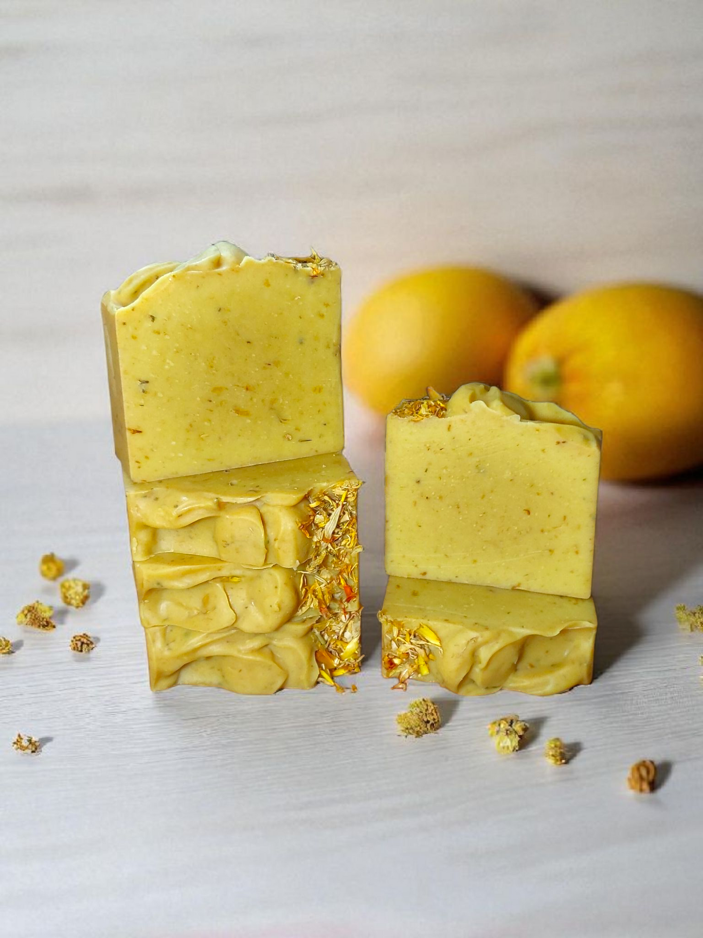 Lemon Peel and Chamomile Soap