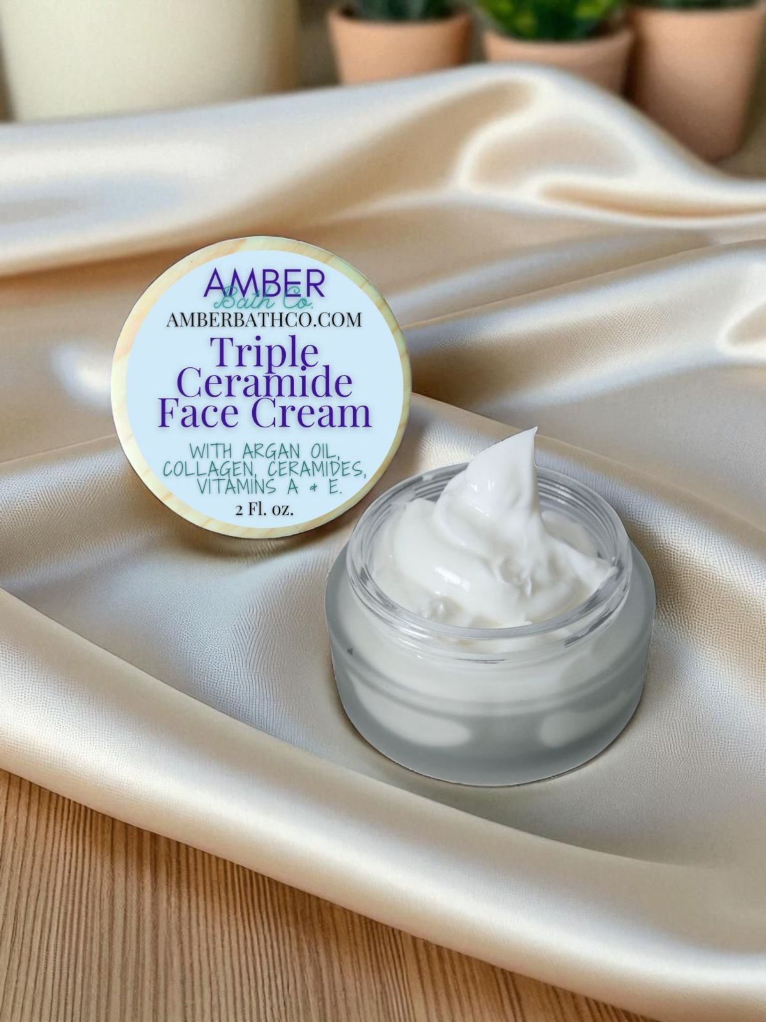 Triple Ceramide Face Cream – Hydrating & Nourishing | Amber Bath Co. Triple Ceramide Face Cream – Hydrating & Nourishing | Amber Bath Co.