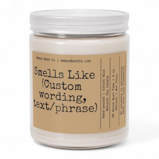 Personalized Soy Candle, 9 oz.