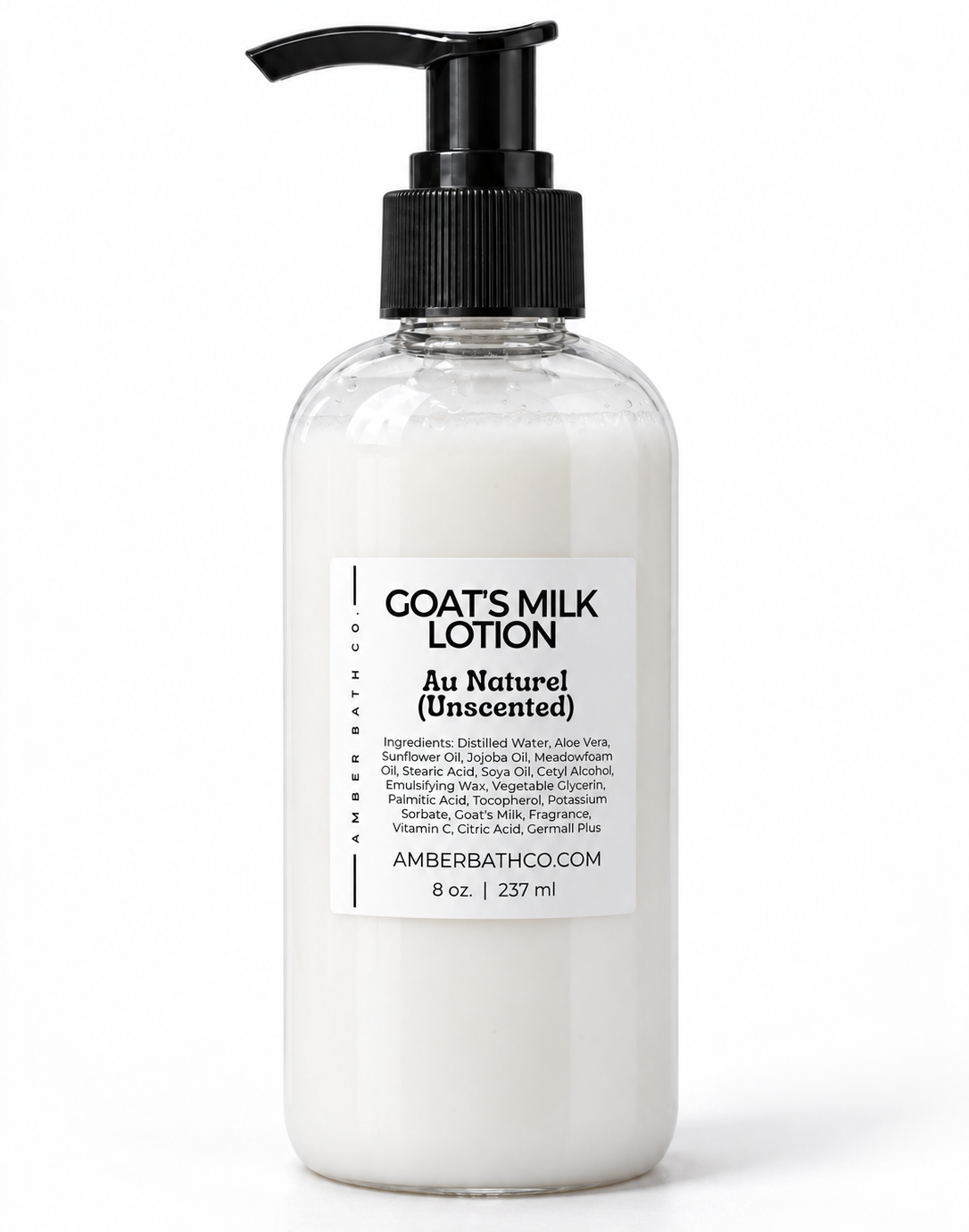 Goat's Milk Lotion | Au Naturel (Unscented) | 8 oz. Pump