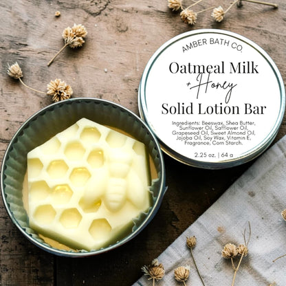 Oatmeal Milk + Honey Solid Lotion Bar | 2.25 oz.
