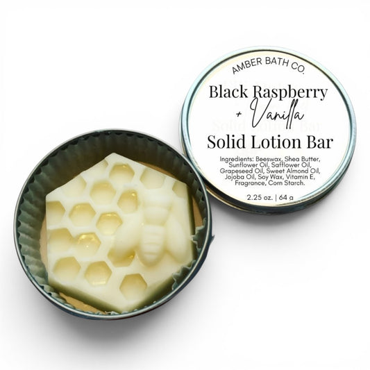 Black Raspberry Vanilla Solid Lotion Bar | 2.25 oz.