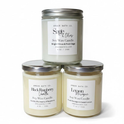 Soy Candles | 8 oz. | Choice of Scent