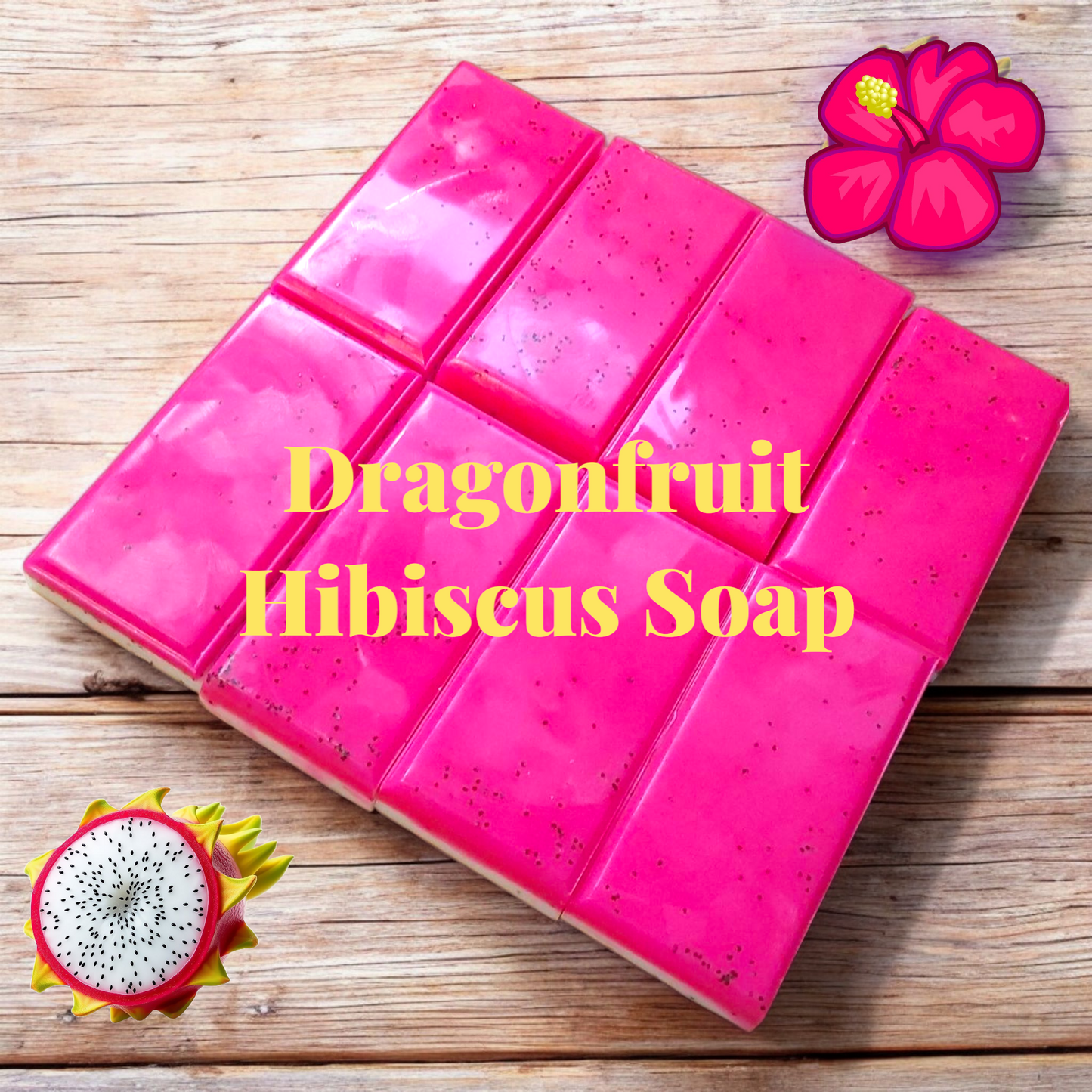 Dragonfruit Hibiscus Goat's Milk Soap
