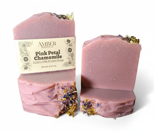 Pink Petal Chamomile | Goat's Milk + Rose Clay Soap