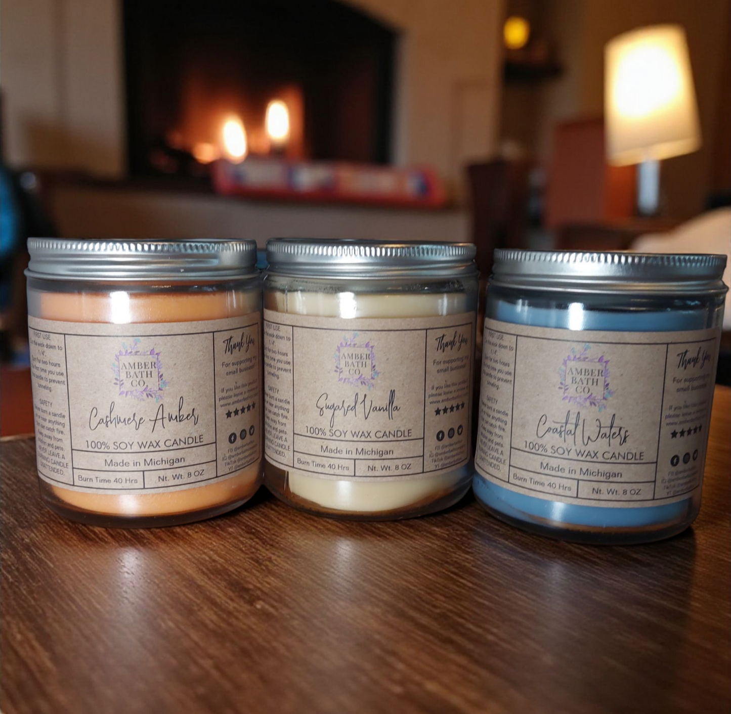3-Piece Soy Candle Set | 8 oz. Each | FREE SHIPPING