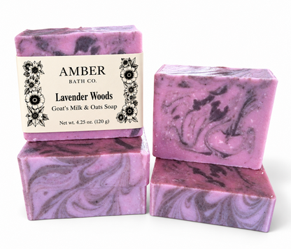 Lavender Woods | Essential Oil, Goat's Milk + Tallow Soap