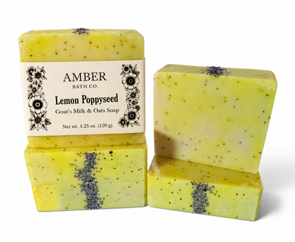 Lemon Poppyseed | Goat's Milk + Tallow Soap