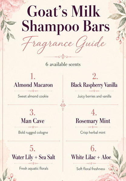 Goat's Milk Shampoo Bars | 4 oz. | Choice of Scent