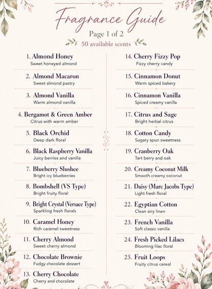 Scented Body Oil | 50 Scent Options | 3.2 oz.