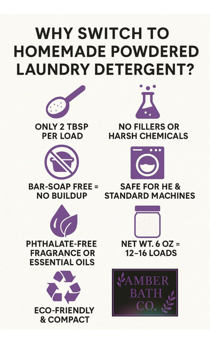 Powdered Laundry Soap | Choice of Scent | 16 oz.