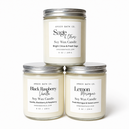 Soy Candles | 8 oz. | Choice of Scent