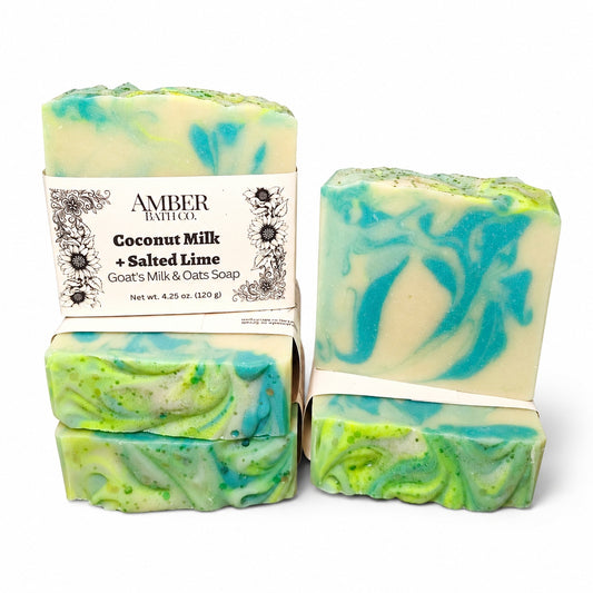 Coconut Milk + Salted Lime | Goat's Milk + Tallow Soap