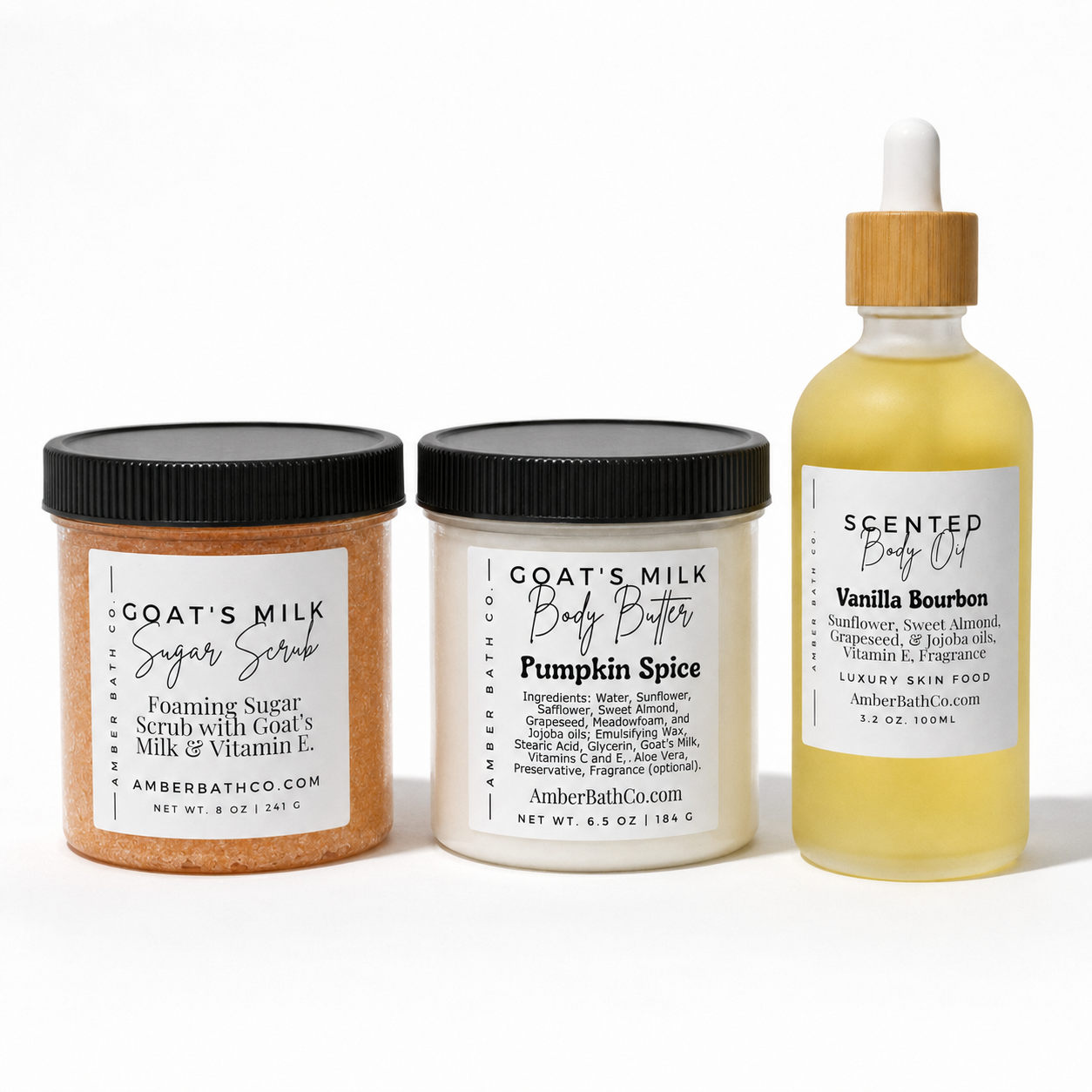 SEASONAL Body Care Bundle | Fall Collection | Scrub + Butter + Oil