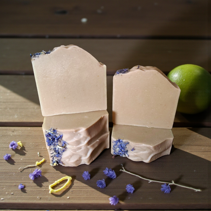 Violet Citrus Goat's Milk Essential Oil Soap