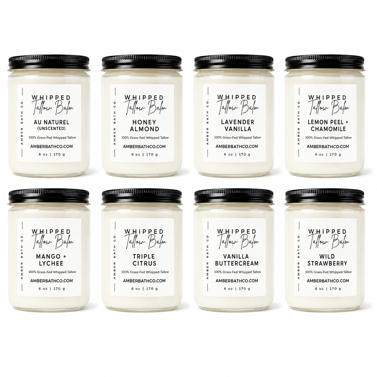Whipped Grass-Fed Tallow Balm | 6 oz. | Choice of Scent