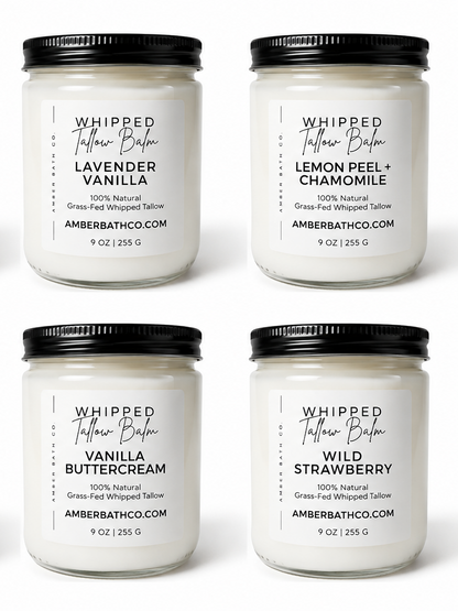 Whipped Grass-Fed Tallow Balm | 9 oz. | Choice of Scent