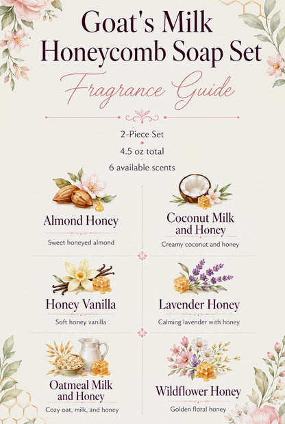 Goat's Milk Honey 2-Piece Soap Set | Choice of Scent