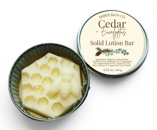 Cedar + Eucalyptus Solid Lotion Bar | 2.25 oz.