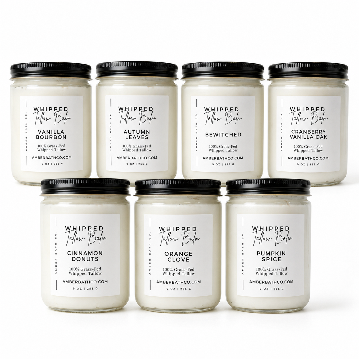 SEASONAL Whipped Grass-Fed Tallow Balm | Fall Collection | 9 oz. | Choice of Scent