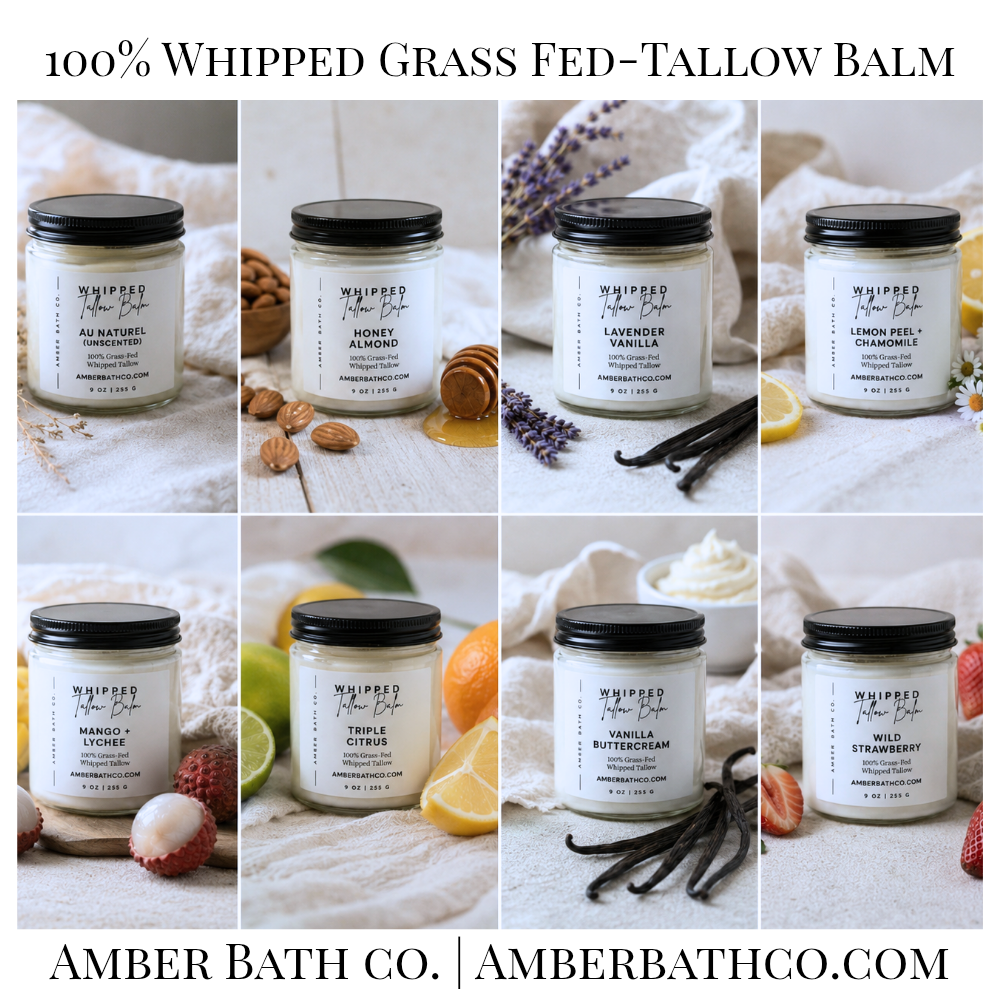 Whipped Tallow | Mango + Lychee | Grass-Fed, 9 oz.